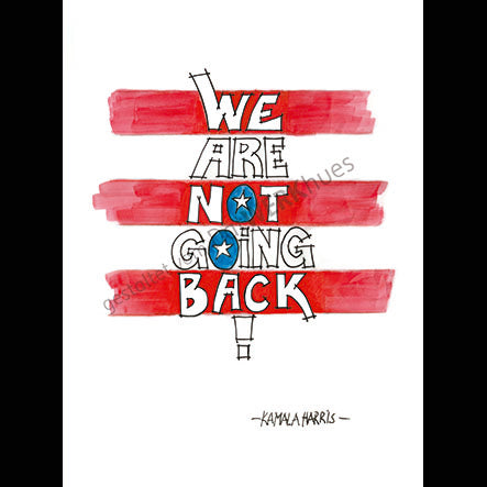 Postkarte "We are not going back"