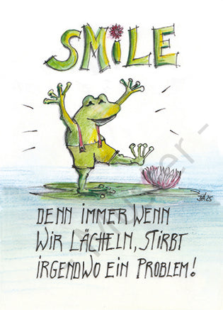 Postkarte "Smile"
