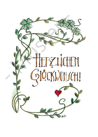 Postkarte "Glückwunsch"